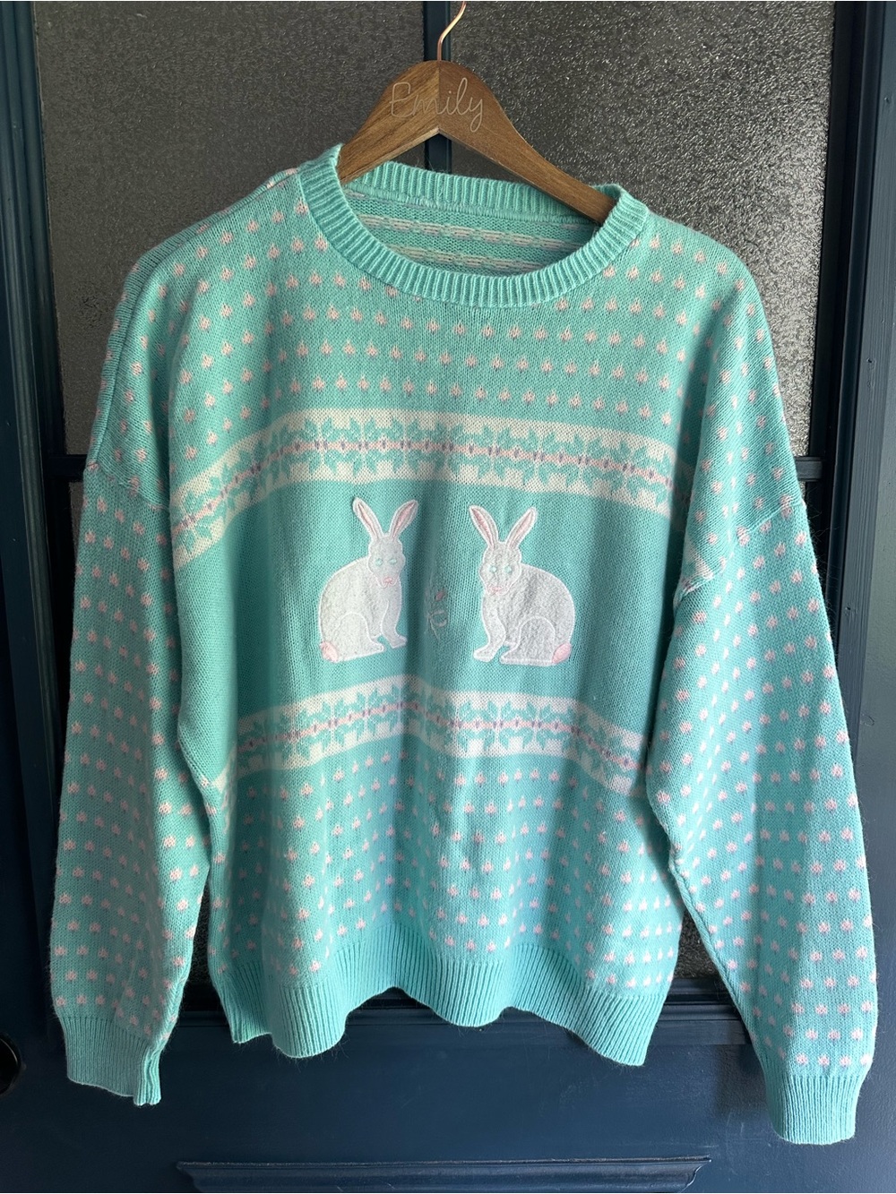Vintage Bunny Knit Sweater